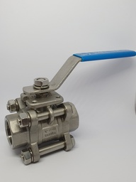 Stainless Steel / Brass NP Ball Valves - 3 Piece-2 Way, L Port and T Port Models  - B/V SS316/3/2 ISO/L Port ISO/T Port ISO